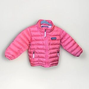 Patagonia Pink 6-12 months Infant Puffer Jacket Down Sweater Jacket Spring
